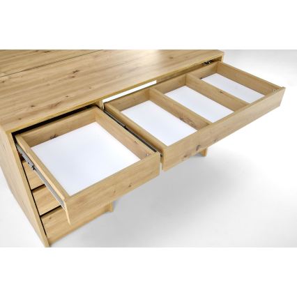 Coiffeuse AMORIO chêne artisan