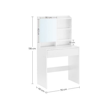 Coiffeuse FREYA blanche