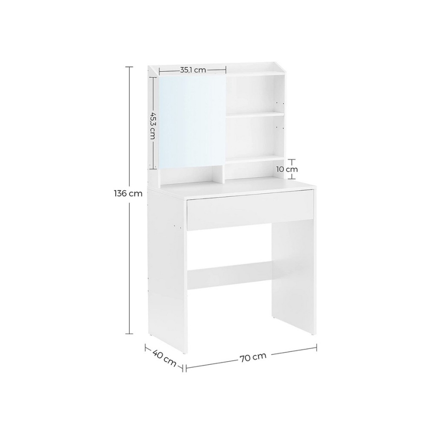 Coiffeuse FREYA blanche