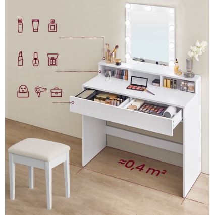 Coiffeuse LADA blanche