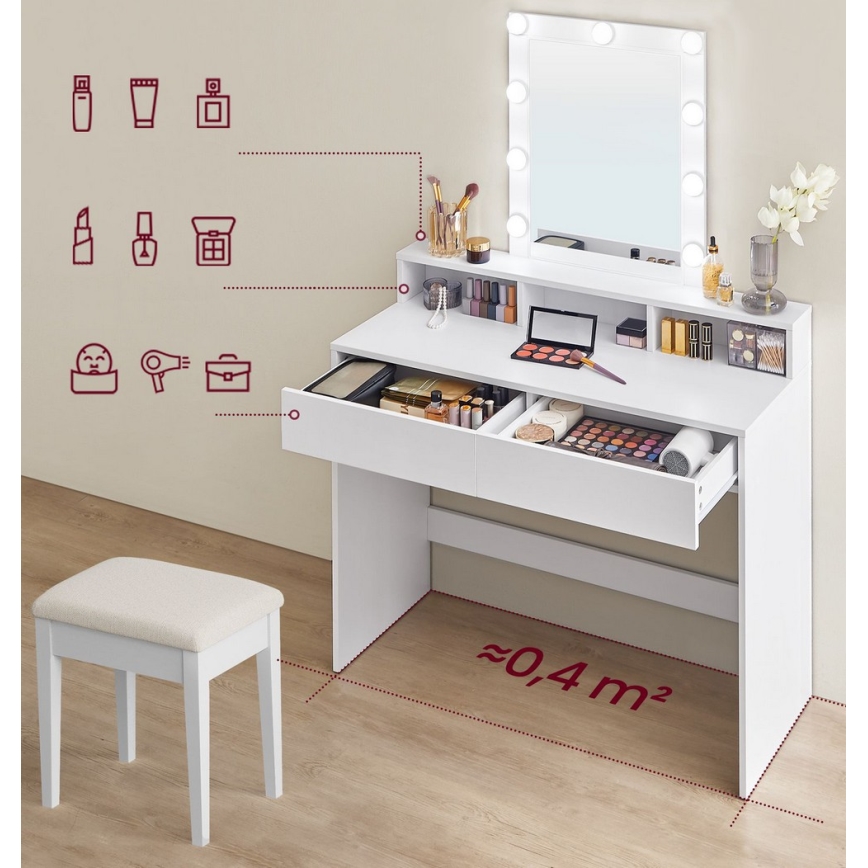 Coiffeuse LADA blanche