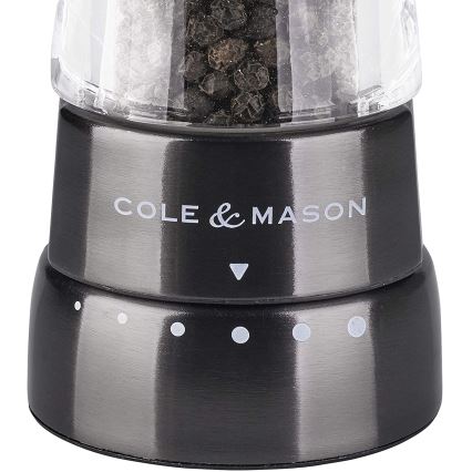 Cole&Mason - Coffret de moulins à sel et à poivre DERWENT 2 pcs 19 cm anthracite