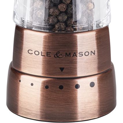 Cole&Mason - Coffret de moulins à sel et à poivre DERWENT 2 pcs 19 cm cuivre