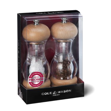 Cole&Mason - Assortiment de moulins à sel et à poivre BEECH 2 pcs hêtre 16,5 cm