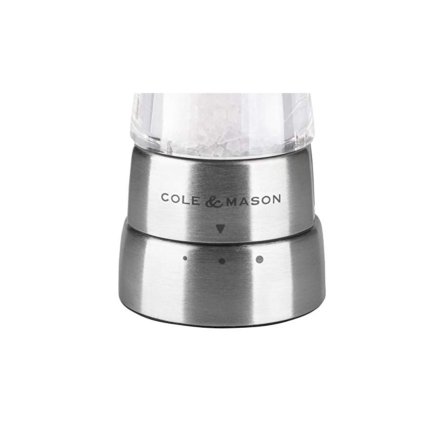Cole&Mason - Coffret de moulins à sel et poivre DERWENT 2 pcs 19 cm chrome brillant
