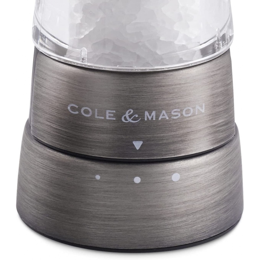 Cole&Mason - Coffret de moulins à sel et poivre DERWENT 2 pcs 19 cm chrome mat