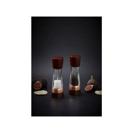 Cole&Mason - Lot de moulin à sel et à poivre DERWENT 2 pcs 19 cm hêtre/marron