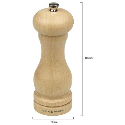 Cole&Mason - Moulin à poivre CAPSTAN BEECH hêtre 16,5 cm