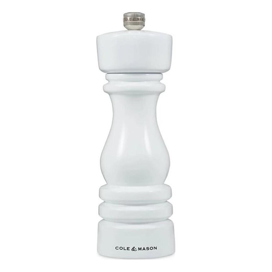 Cole&Mason - Moulin à sel LONDON 18 cm hêtre/blanc
