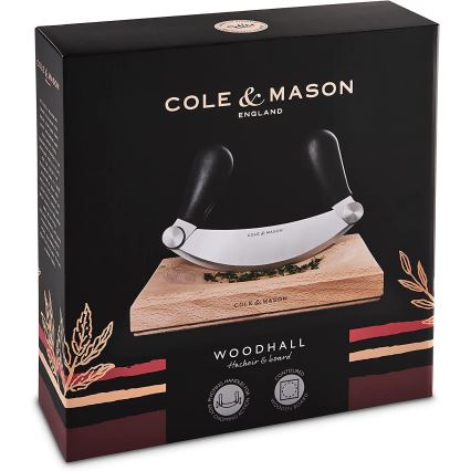 Cole&Mason - Planche à découper et couteau cradle 21,5x51,5 cm hêtre