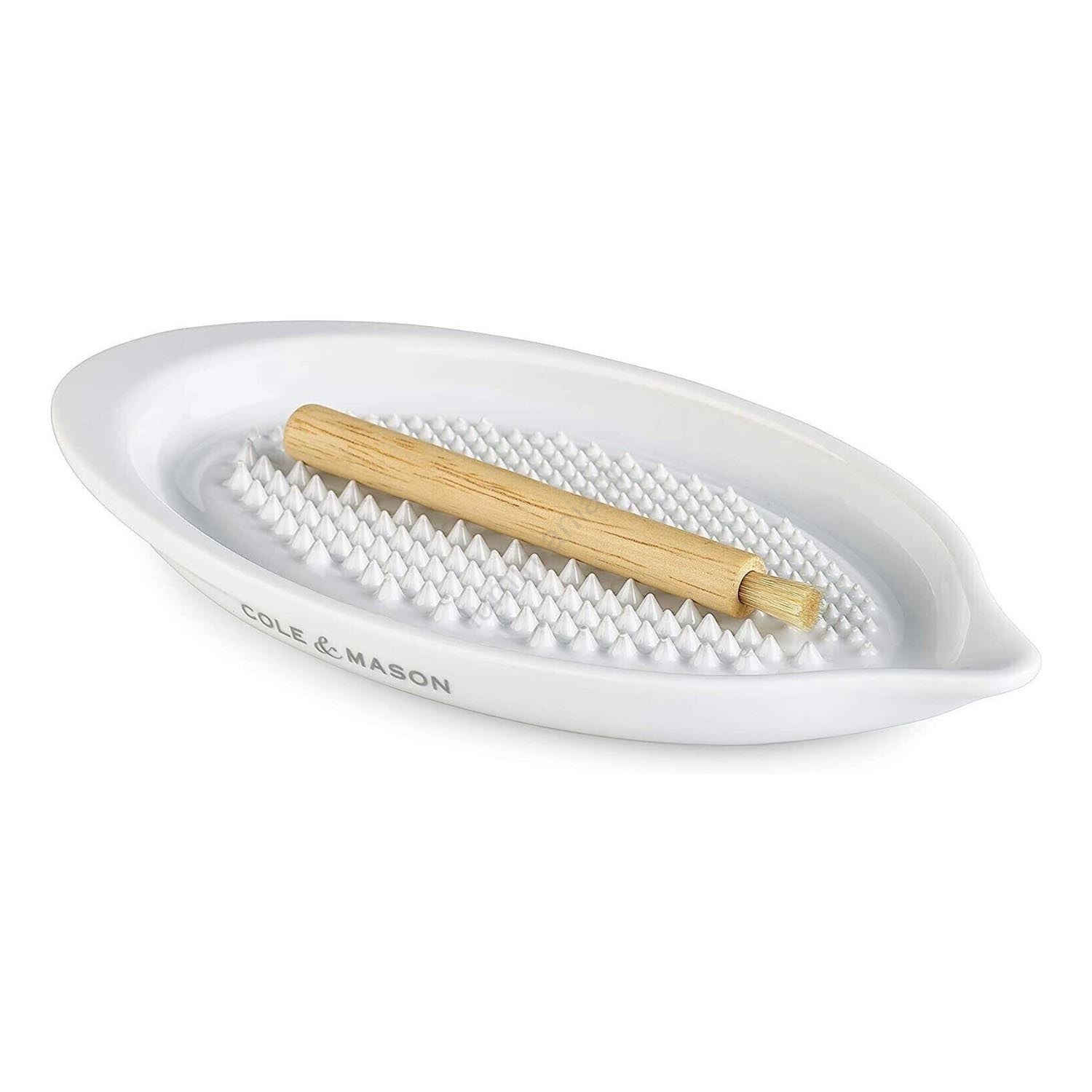 Râpe à Ail En Céramique Forme Poisson - Pour Gingembre, Curcuma, Légumes - Lavable Au Lave-vaisselle - Petit Format Pratique