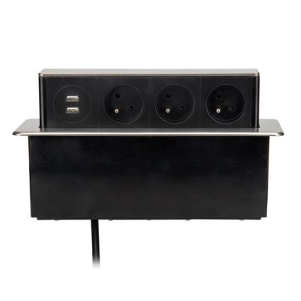 Colonne à prises pour plateau de table 3x230V