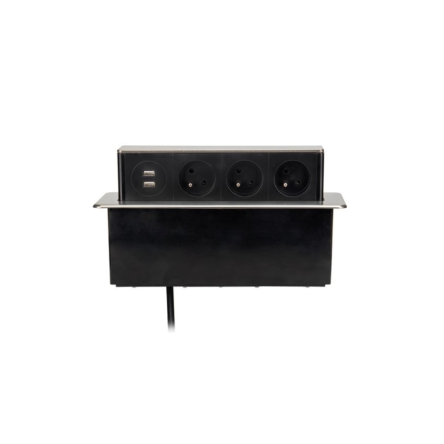 Colonne à prises pour plateau de table 3x230V