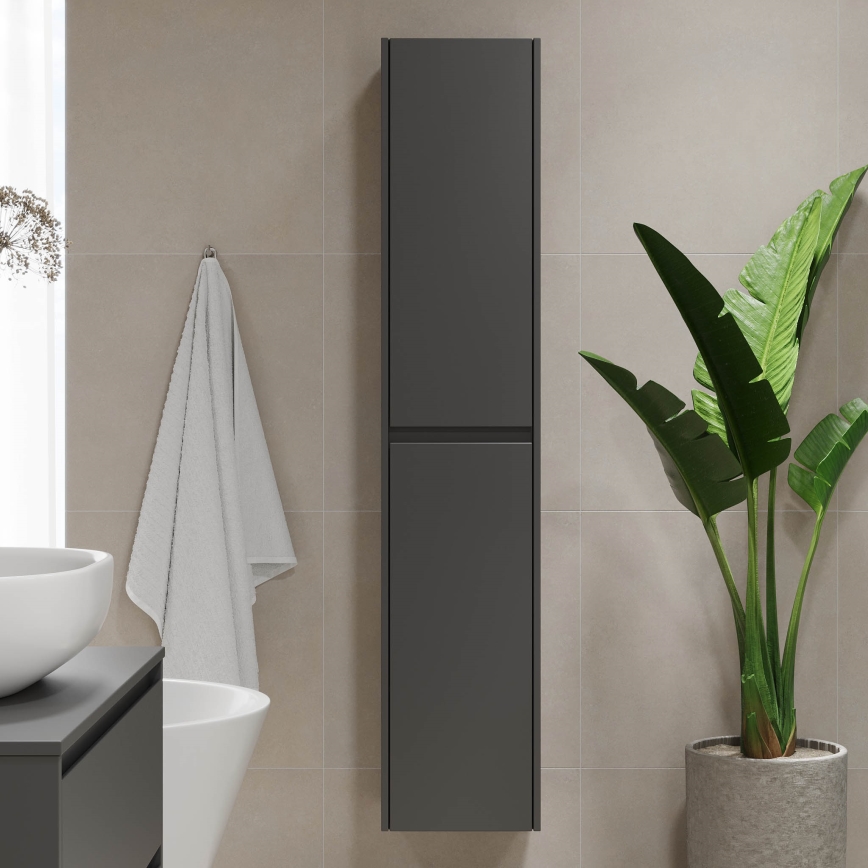 Colonne de salle de bains TRONDHEIM 35 x 174 x 30 cm anthracite