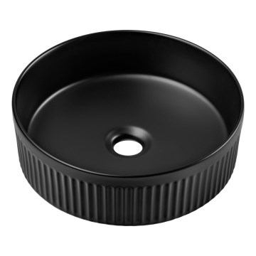 COMAD BEYOND 2 BLACK ( E-6565 ) - Vasque à poser BEYOND d. 36 cm céramique/mat noir