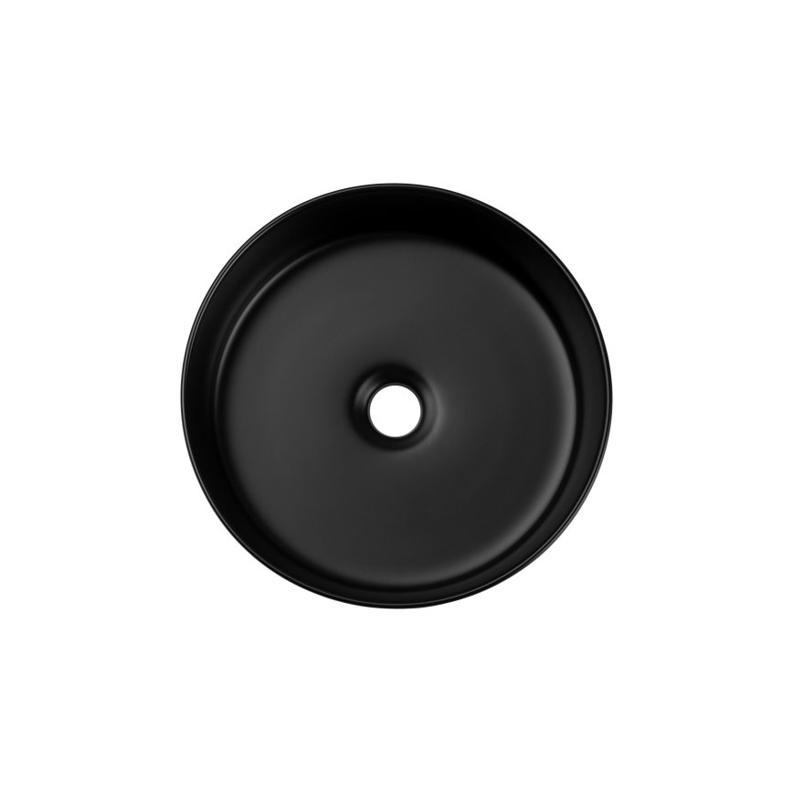 COMAD BEYOND 2 BLACK ( E-6565 ) - Vasque à poser BEYOND d. 36 cm céramique/mat noir