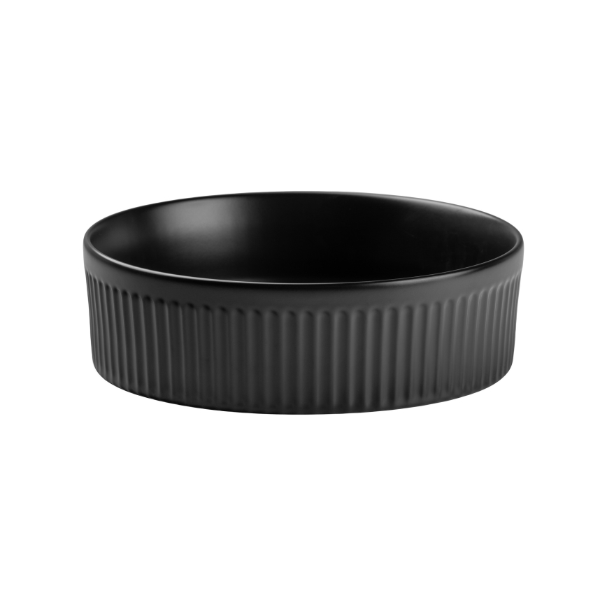 COMAD BEYOND 2 BLACK ( E-6565 ) - Vasque à poser BEYOND d. 36 cm céramique/mat noir