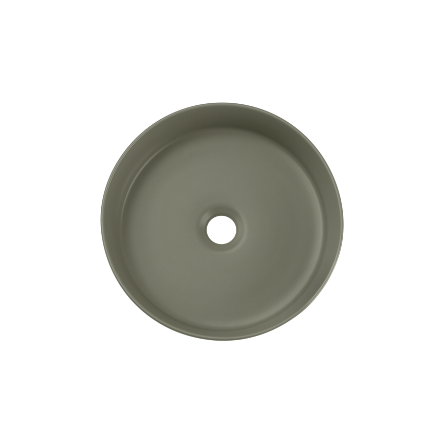 COMAD BEYOND 2 OLIVER VERT ( E-6565 ) - Vasque à poser BEYOND d. 36 cm céramique/mat vert