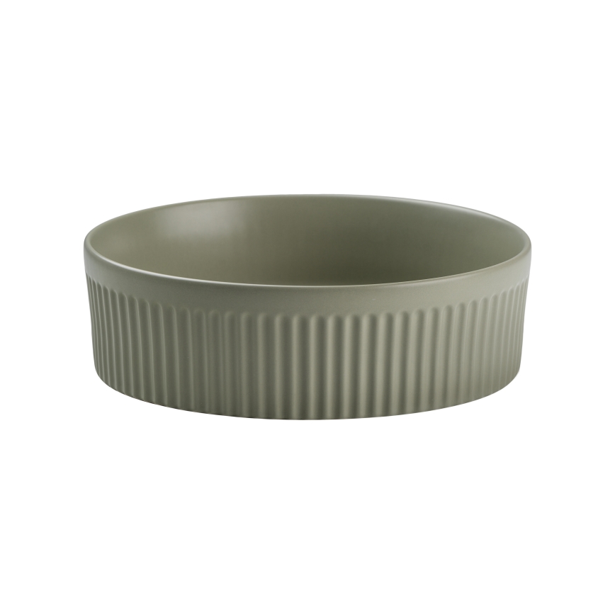 COMAD BEYOND 2 OLIVER VERT ( E-6565 ) - Vasque à poser BEYOND d. 36 cm céramique/mat vert