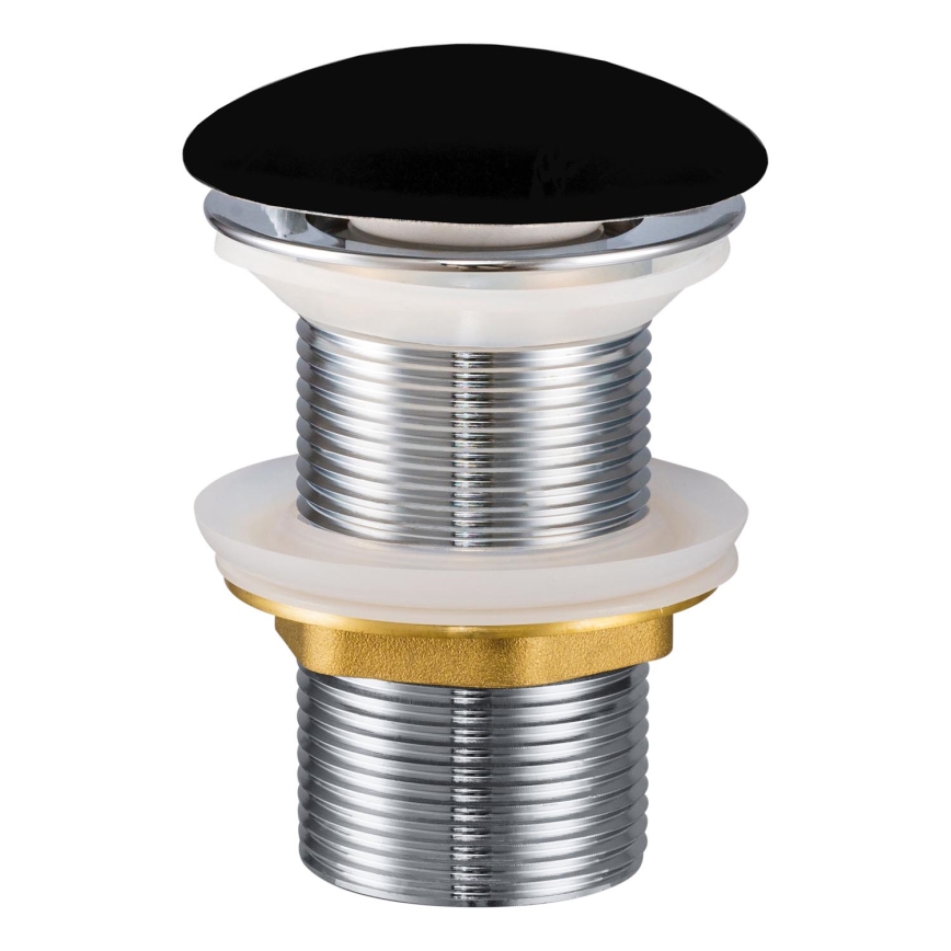 COMAD CLICK-CLACK T201M-B2-3 - Bonde pour lavabo CLICK-CLACK Ø 7 cm noir mat