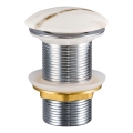 COMAD CLICK-CLACK T201M-W3-3 - Bonde de lavabo CLICK-CLACK d. 7 cm blanc mat