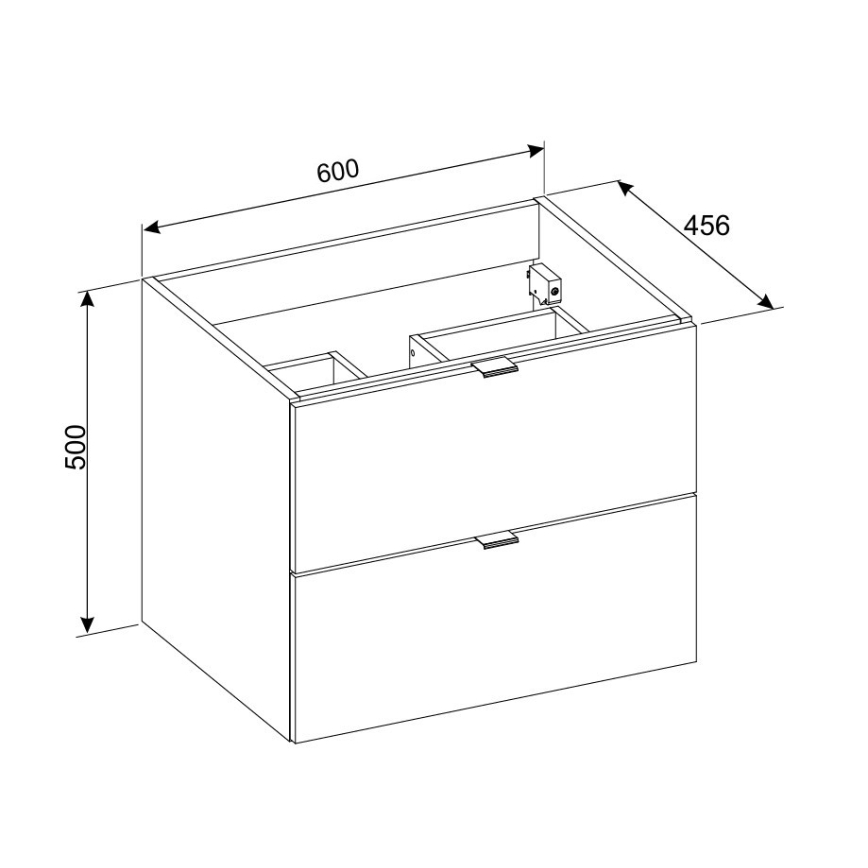 COMAD DALIA CASHMERE 82-60-46-2S - Meuble sous-lavabo DALIA 50 x 60 cm beige