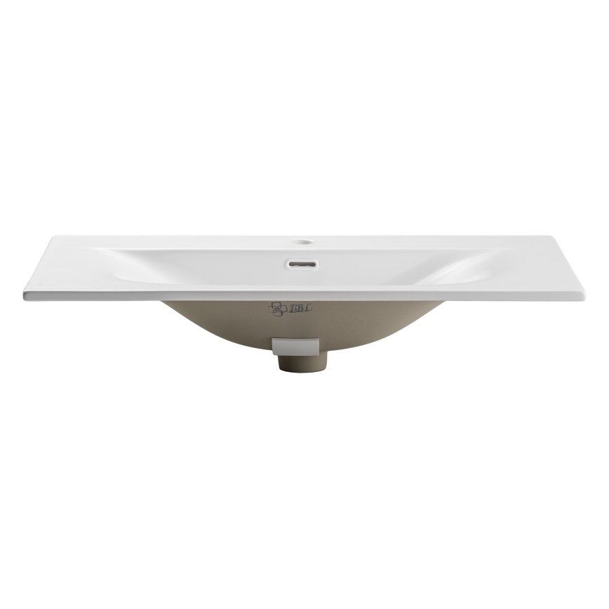 COMAD SKY 1 80 DP MATT WHITE - Lavabo encastré SKY 46 x 81 cm blanc mat
