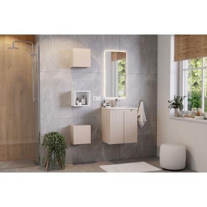 COMAD SKY 3 50CM DP ( E-8099-3-50 ) - Lavabo encastré SKY 51x40 cm en céramique/blanc mat