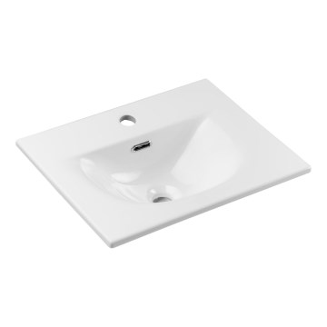COMAD SKY 3 50CM DP ( E-8099-3-50 ) - Lavabo encastré SKY 51x40 cm en céramique/blanc mat