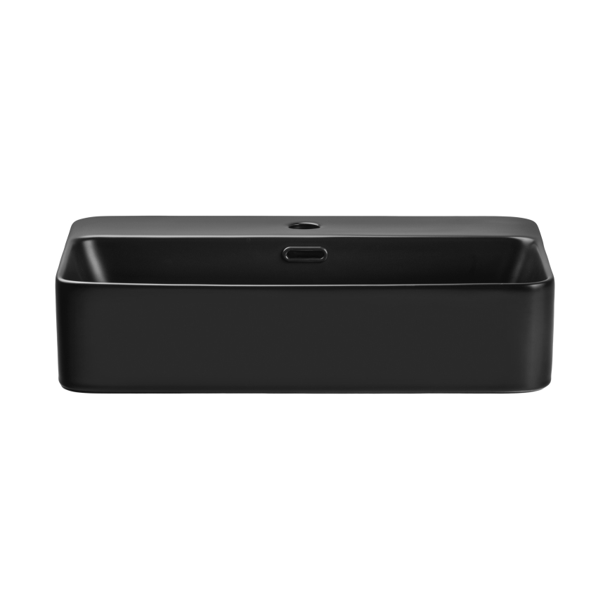 COMAD TRUST 2 BLACK ( E-6282 ) - Vasque à poser TRUST 55x38 cm céramique/mat noir