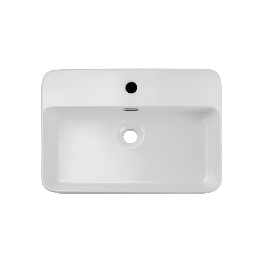 COMAD TRUST 2 BLANC ( E-6282 ) - Vasque à poser TRUST 55x38 cm céramique/blanc brillant