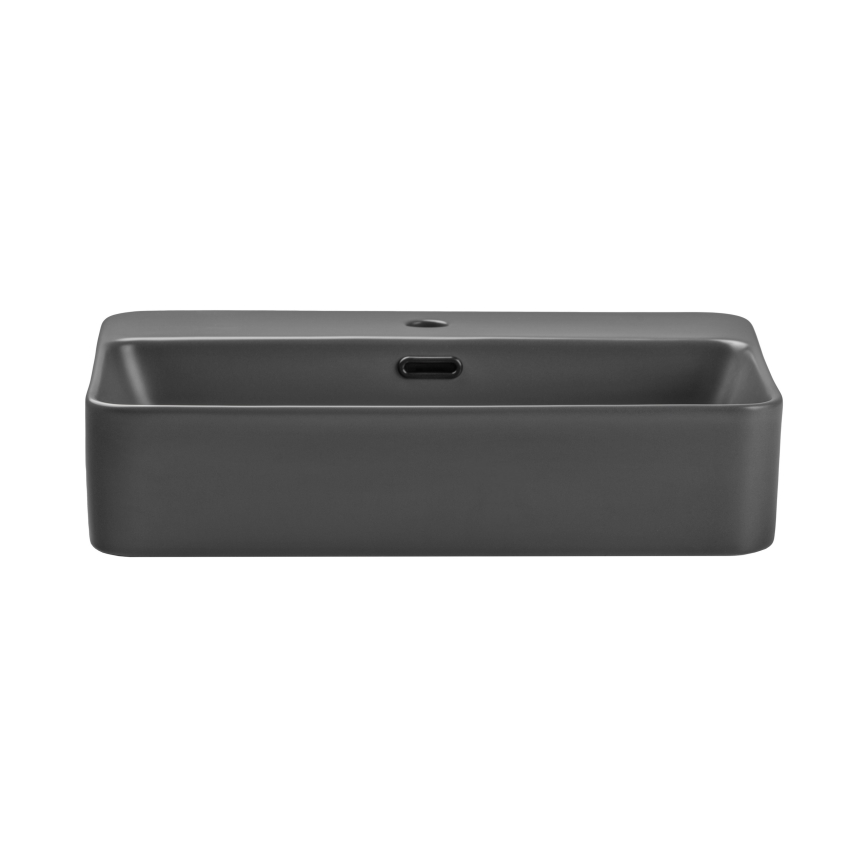 COMAD TRUST 2 MATT DARK GREY ( E-6282 ) - Vasque à poser TRUST 55x38 cm céramique/mat gris
