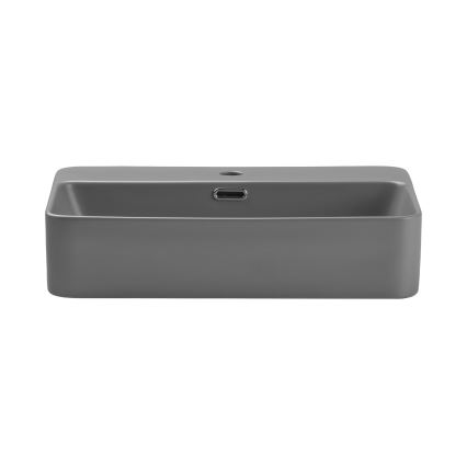 COMAD TRUST 2 MATT LIGHT GREY ( E-6282 ) - Vasque à poser TRUST 55x38 cm céramique/mat gris