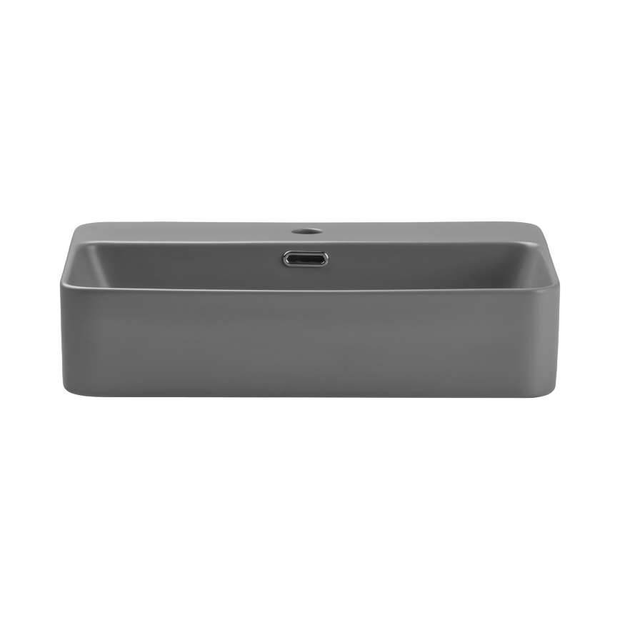 COMAD TRUST 2 MATT LIGHT GREY ( E-6282 ) - Vasque à poser TRUST 55x38 cm céramique/mat gris