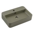 COMAD TRUST 2 OLIVER GREEN (E-6282) - Lavabo à poser TRUST 55x38 cm céramique/vert mat