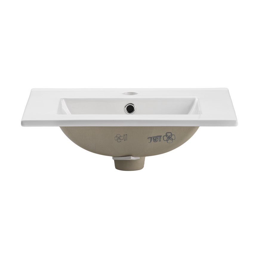 COMAD UM-2050RB DANCE 50 DP - Vasque à encastrer DANCE 52x40 cm céramique/blanc mat
