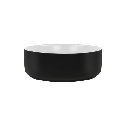 COMAD UM-6259 SIMPLE 8. - Vasque à poser SIMPLE d. 36 cm céramique/blanc mat/mat noir