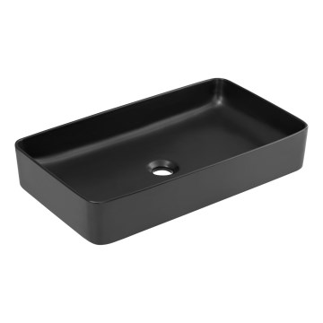 COMAD UM-6275 SLIM 60 BLACK DP - Vasque à poser SLIM 61x34 cm céramique/mat noir