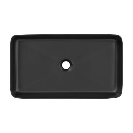 COMAD UM-6275 SLIM 60 BLACK DP - Vasque à poser SLIM 61x34 cm céramique/mat noir