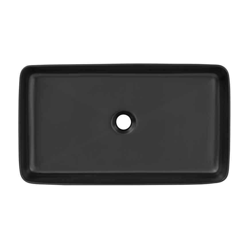 COMAD UM-6275 SLIM 60 BLACK DP - Vasque à poser SLIM 61x34 cm céramique/mat noir
