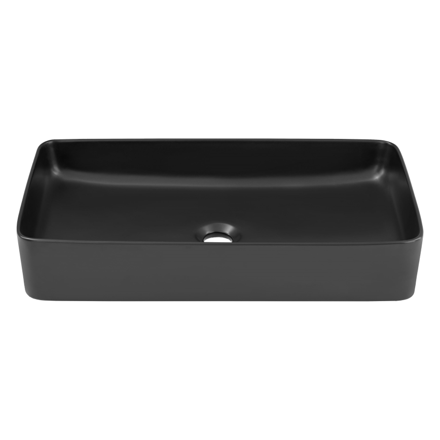 COMAD UM-6275 SLIM 60 BLACK DP - Vasque à poser SLIM 61x34 cm céramique/mat noir