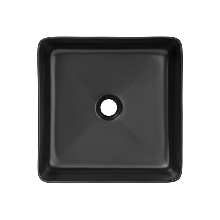 COMAD UM-6276 SLIM 40 BLACK DP - Vasque à poser SLIM 37x37 cm céramique/mat noir