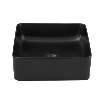 COMAD UM-6276 SLIM 40 BLACK DP - Vasque à poser SLIM 37x37 cm céramique/mat noir