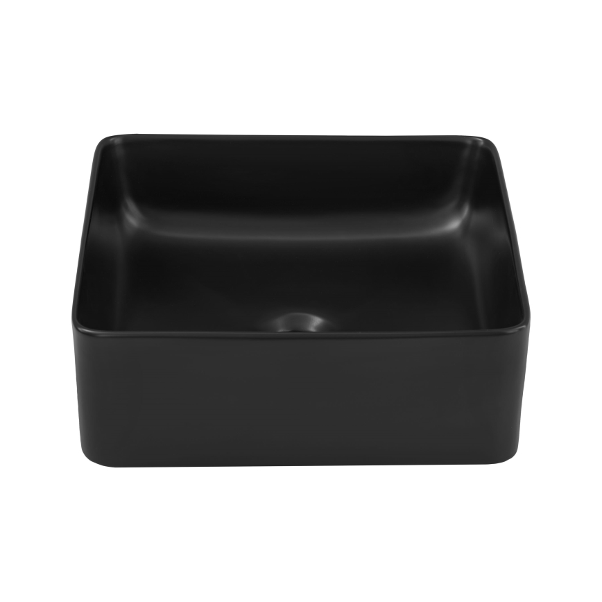 COMAD UM-6276 SLIM 40 BLACK DP - Vasque à poser SLIM 37x37 cm céramique/mat noir
