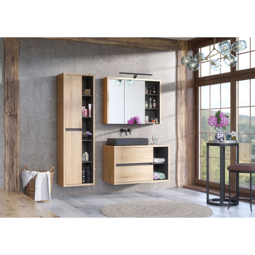 COMAD UM-6276 SLIM 40 GREY DP - Vasque à poser SLIM 37x37 cm céramique/mat gris