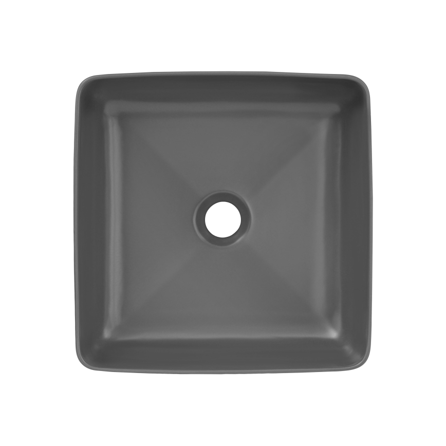 COMAD UM-6276 SLIM 40 GREY DP - Vasque à poser SLIM 37x37 cm céramique/mat gris