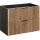 COMAD XILO BLACK WOTAN 82-80-D-2S - Meuble sous-vasque de salle de bains XILO 57x80,2 cm noir, finition chêne Wotan