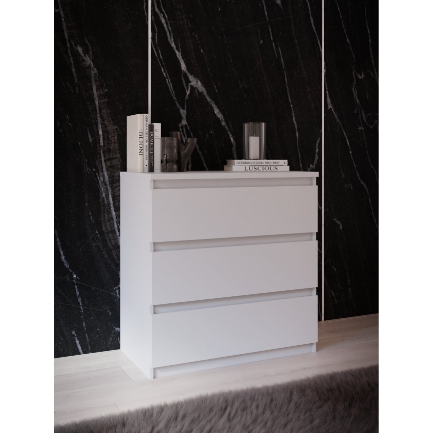 Commode à tiroirs MAO blanche