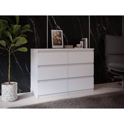 Commode à tiroirs MAO blanche