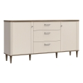 Commode à tiroirs VIRO marron/beige